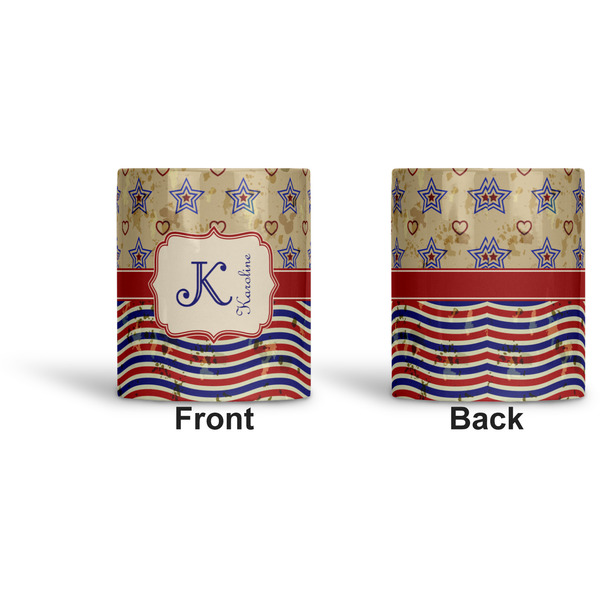 Vintage Stars & Stripes Ceramic Pen Holder - Apvl