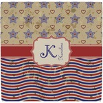 Vintage Stars & Stripes Ceramic Tile Hot Pad (Personalized)
