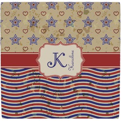 Vintage Stars & Stripes Ceramic Tile Hot Pad (Personalized)