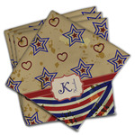 Vintage Stars & Stripes Cloth Napkins (Set of 4) (Personalized)