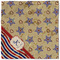 Vintage Stars & Stripes Cloth Napkins - Personalized Lunch (Single Full Open)