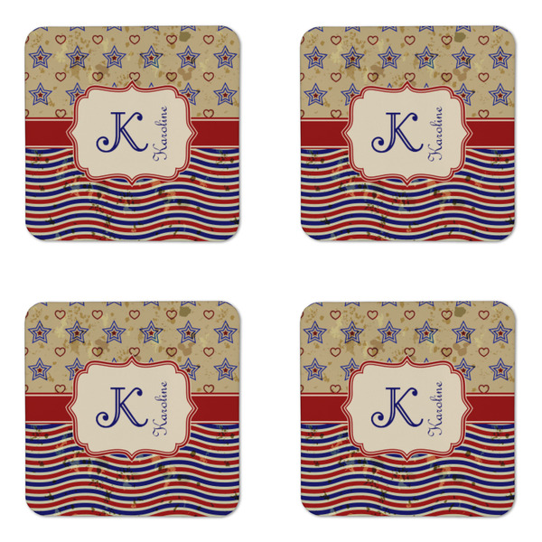 Vintage Stars & Stripes Coaster Set - APPROVAL