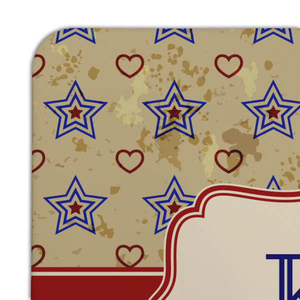 Vintage Stars & Stripes Coaster Set - DETAIL