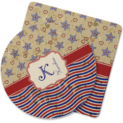Vintage Stars & Stripes Rubber Backed Coaster (Personalized)