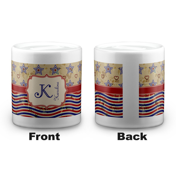 Vintage Stars & Stripes Coin Bank - Apvl