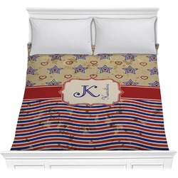 Vintage Stars & Stripes Comforter - Full / Queen (Personalized)