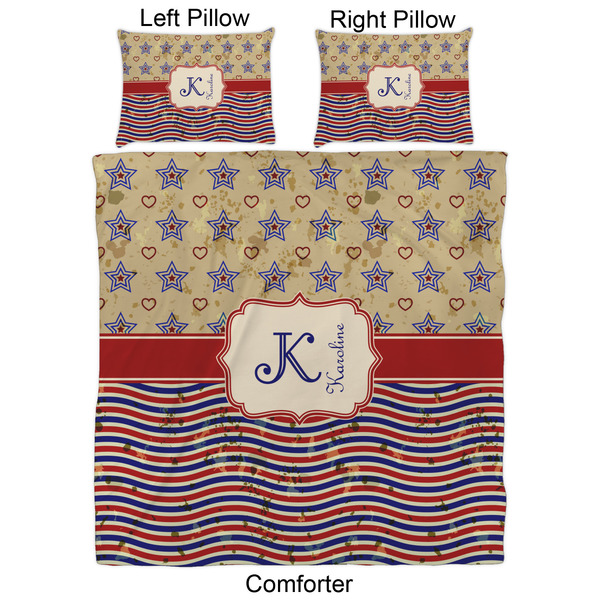 Vintage Stars & Stripes Comforter Set - Queen - Approval