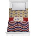 Vintage Stars & Stripes Comforter - Twin (Personalized)