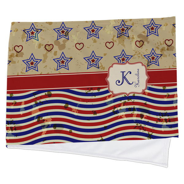 Custom Vintage Stars & Stripes Cooling Towel (Personalized)