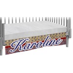 Vintage Stars & Stripes Crib Skirt (Personalized)