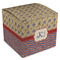 Vintage Stars & Stripes Cube Favor Gift Box - Front/Main