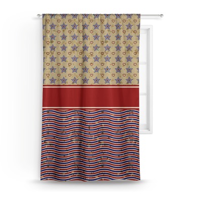 Vintage Stars & Stripes Curtain (Personalized)