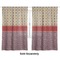 Vintage Stars & Stripes Curtain 112x80 - Lined