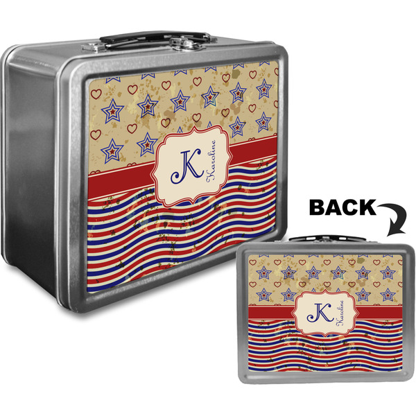 Vintage Stars & Stripes Custom Lunch Box / Tin Approval