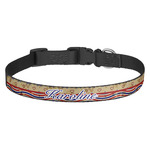 Vintage Stars & Stripes Dog Collar (Personalized)