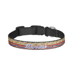 Vintage Stars & Stripes Dog Collar - Small (Personalized)