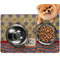 Vintage Stars & Stripes Dog Food Mat - Small LIFESTYLE