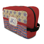 Vintage Stars & Stripes Toiletry Bag / Dopp Kit (Personalized)