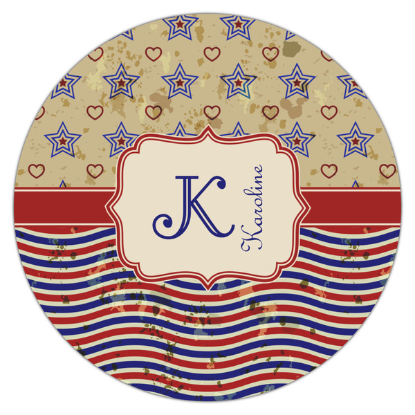 Vintage Stars & Stripes Drink Topper - Large - Single