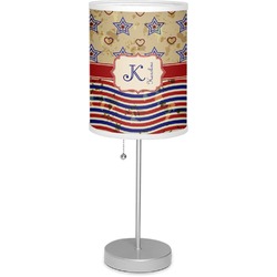 Vintage Stars & Stripes 7" Drum Lamp with Shade (Personalized)