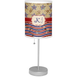 Vintage Stars & Stripes Lamp with Drum Shade (Personalized)