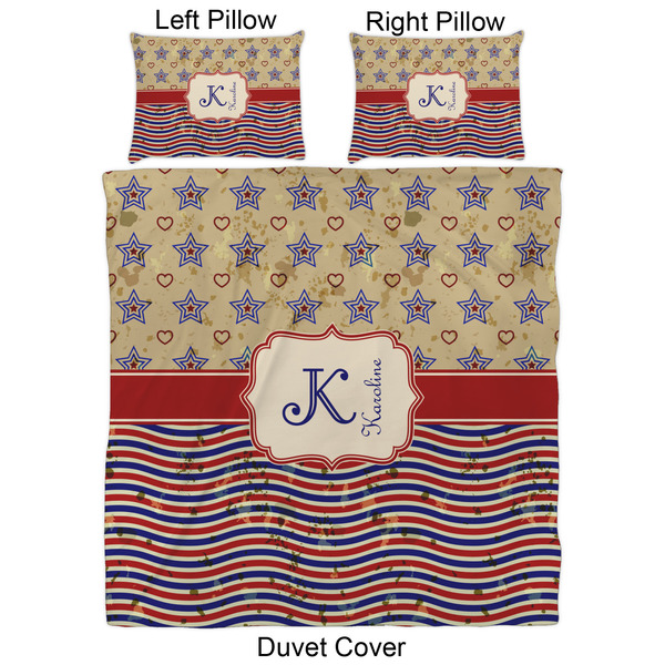 Vintage Stars & Stripes Duvet Cover Set - Queen - Approval