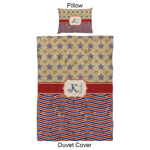 Vintage Stars & Stripes Duvet Cover Set - Twin XL - Approval