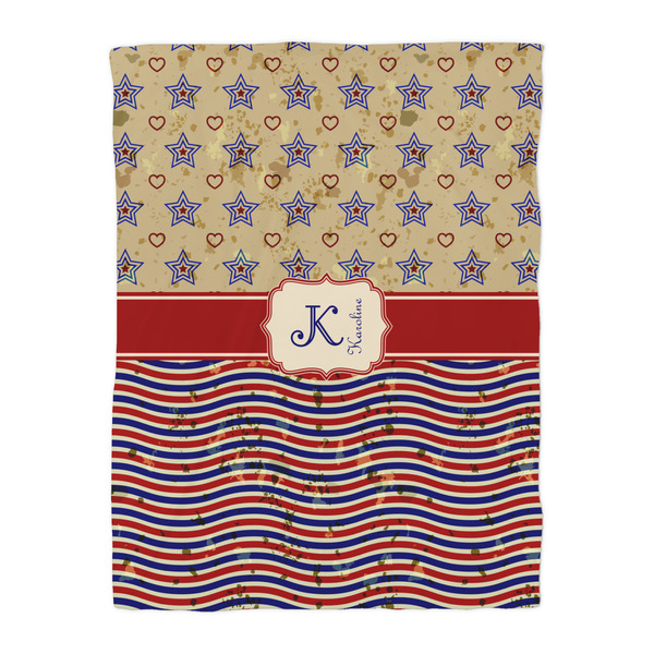 Vintage Stars & Stripes Duvet Cover - Twin - Front