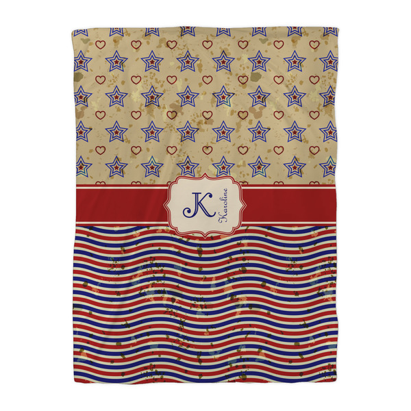 Vintage Stars & Stripes Duvet Cover - Twin XL - Front