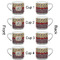 Vintage Stars & Stripes Espresso Cup - 6oz (Double Shot Set of 4) APPROVAL