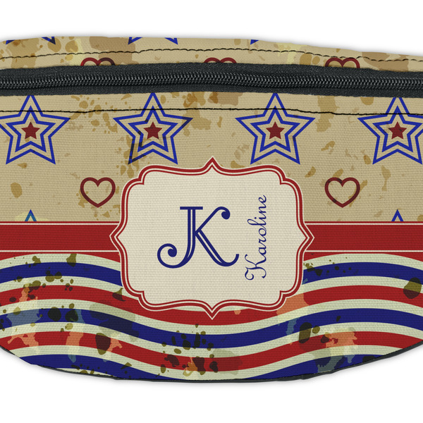 Vintage Stars & Stripes Fanny Pack - Closeup
