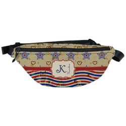 Vintage Stars & Stripes Fanny Pack - Classic Style (Personalized)