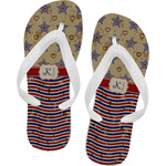 Vintage Stars & Stripes Flip Flops - Small (Personalized)
