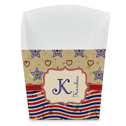 Vintage Stars & Stripes French Fry Favor Boxes (Personalized)