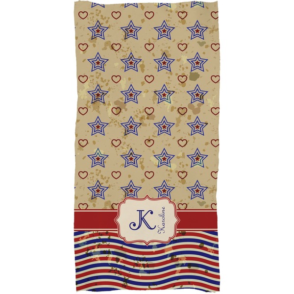 Vintage Stars & Stripes Full Sized Bath Towel - Apvl