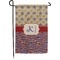 Vintage Stars & Stripes Small Garden Flag - Double Sided w/ Name and Initial