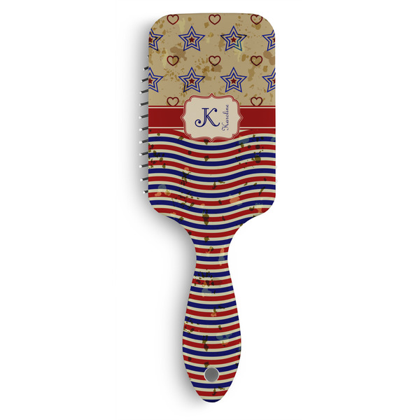 Custom Vintage Stars & Stripes Hair Brushes (Personalized)