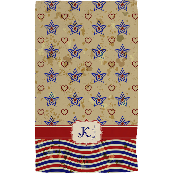 Vintage Stars & Stripes Hand Towel (Personalized)