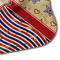 Vintage Stars & Stripes Hooded Baby Towel- Detail Corner