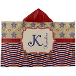 Vintage Stars & Stripes Kids Hooded Towel (Personalized)