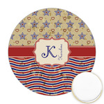 Vintage Stars & Stripes Printed Cookie Topper - 2.5" (Personalized)