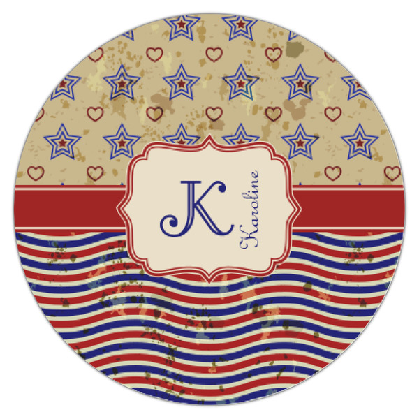 Vintage Stars & Stripes Icing Circle - XSmall - Single