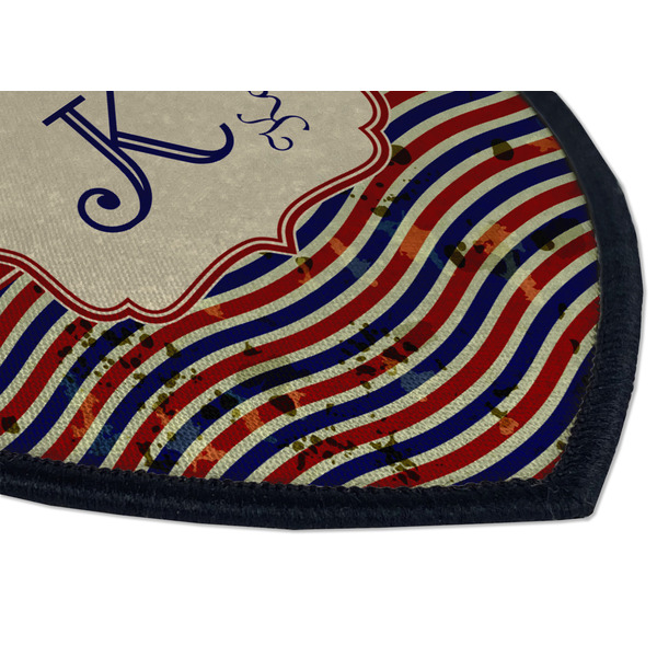 Vintage Stars & Stripes Iron on Shield 3 Detail