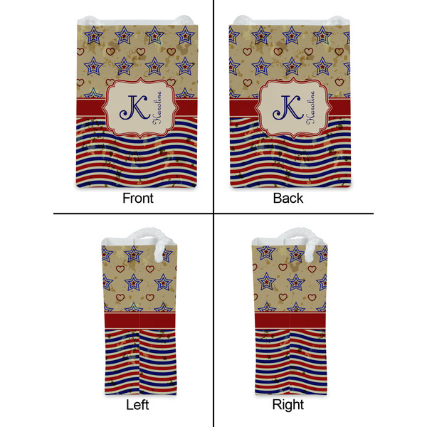 Vintage Stars & Stripes Jewelry Gift Bag - Gloss - Approval