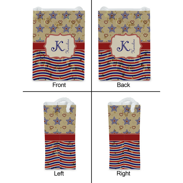Vintage Stars & Stripes Jewelry Gift Bag - Matte - Approval