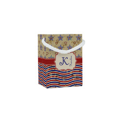 Vintage Stars & Stripes Jewelry Gift Bags - Matte (Personalized)