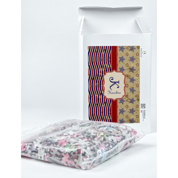 Vintage Stars & Stripes Jigsaw Puzzle 1014 Piece - Box