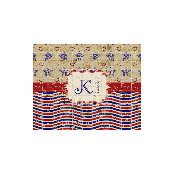 Custom Vintage Stars & Stripes 110 pc Jigsaw Puzzle (Personalized)