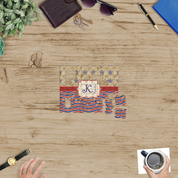 Vintage Stars & Stripes Jigsaw Puzzle 110 Piece - In Context