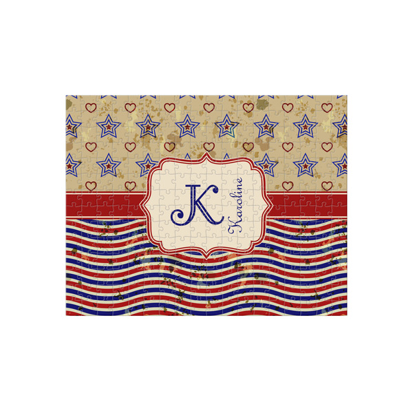 Custom Vintage Stars & Stripes 252 pc Jigsaw Puzzle (Personalized)